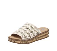 Rieker Damenschuhe Klassische Pantoletten creme-gold/ginger creme-gold/ginger - Gr. - 39