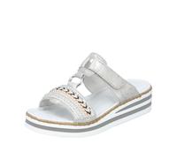 Rieker Damenschuhe Klassische Pantoletten fog-silver fog-silver - Gr. - 41