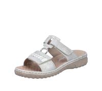 Rieker Damenschuhe Klassische Pantoletten fog-silver/weiss fog-silver/weiss - Gr. - 40