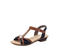 Rieker Damenschuhe Klassische Pantoletten pazifik/cayenne/pazifik - Gr. - 39