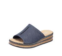 Rieker Damenschuhe Klassische Pantoletten pazifik - Gr. - 40