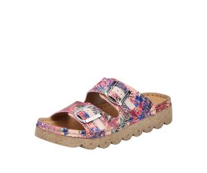 Rieker Damenschuhe Klassische Pantoletten rosa-jungle/rose rosa-jungle/rose - Gr. - 37