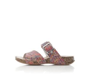 Rieker Damenschuhe Klassische Pantoletten rot-multi rot-multi - Gr. - 37