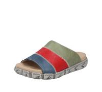 Pantolette RIEKER, Damen, Gr. 43, bunt, Lederimitat, mehrfarbig, Schuhe Pantolette, Sommerschuh, Hausschuh in Patchwork-Optik (65219803-43) bunt