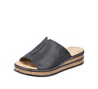 Rieker Damenschuhe Klassische Pantoletten schwarz schwarz - Gr. - 39