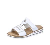 Rieker Damenschuhe Klassische Pantoletten weiss/argento/rosegold weiss/argento/rosegold - Gr. - 37