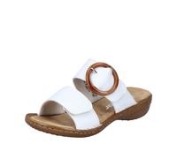 Rieker Damen Klassische Sandalen 60894, Frauen Sandalen,Sommerschuhe,Freizeitschuhe,offene Schuhe,Strandschuhe,Weiss (80),36 EU / 3.5 UK