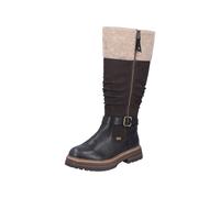 Rieker Damenschuhe Klassische Stiefel schwarz/nougat/wood schwarz/nougat/wood - Gr. - 39