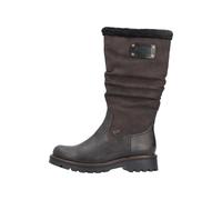 Winterstiefel RIEKER Gr. 37, Normalschaft, braun (dunkelbraun-schwarz) Damen Schuhe (54348837-37) dunkelbraun-schwarz