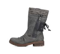 Rieker Damenschuhe Klassische Stiefeletten anthrazit/schwarz/anthrazit anthrazit/schwarz - Gr. - 37