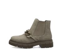Rieker Damen Chelsea Boots M3873 – grün, warm, Schlupfstiefel, Winterstiefeletten, Größe EU 41
