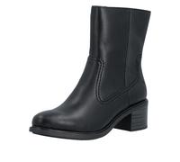 Stiefelette RIEKER, Damen, Gr. 39, schwarz, Lederimitat, Basic, Schuhe Stiefelette, Boots, Klassik-Stiefelette mit Blockabsatz (60560409-39) schwarz