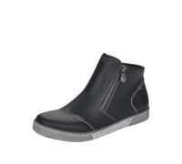 Rieker Schlupf-/Reißverschluss-Stiefelette mit Warmfutter – Damen, schwarz, Gr. 41