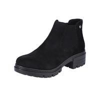 Rieker Damenschuhe Klassische Stiefeletten schwarz/schwarz schwarz - Gr. - 39