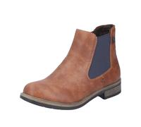 Rieker Damen Chelsea Boots 72254, Frauen Stiefeletten,uebergangsschuhe,uebergangsstiefel,Schlupfstiefel,flach,Stiefel,Bootee,braun (24),42 EU / 8 UK