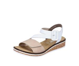 Rieker Damenschuhe Riemchensandalen nude/weiss weiss - Gr. - 39
