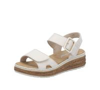 Rieker Damen Klassische Sandalen 62760, Frauen Sandalen,Freizeitschuhe,Sommerschuhe,offene Schuhe,Strandschuhe,beige (60),41 EU / 7.5 UK