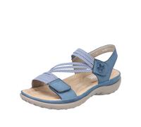 Rieker Damenschuhe Riemchensandalen royal/jeans-weiss jeans-weiss - Gr. - 38