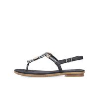 Rieker Damenschuhe Riemchensandalen schwarz schwarz - Gr. - 37