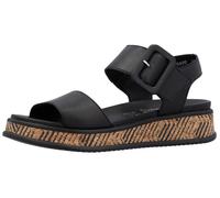 Rieker Damenschuhe Riemchensandalen schwarz schwarz - Gr. - 38