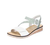 Rieker Damenschuhe Sandalen weiss/mint weiss/mint - Gr. - 38
