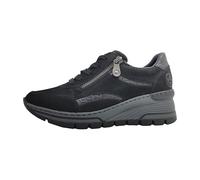 Rieker Damenschuhe Schnürschuhe Sportive sportlicher Schnürer Schwarz Freizeit, Schuhgröße:38 EU