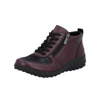 Rieker Schnürstiefel 59541-30 Textil & Synthetik Damen Rot-Kombi
