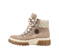 Rieker Damenschuhe Schnürstiefel fango/beige/kastanie beige/kastanie - Gr. - 40