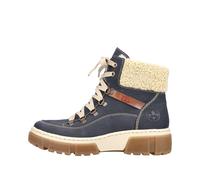 Rieker Schnürstiefelette Warmfutter für Damen, blau, Gr. 36 EU