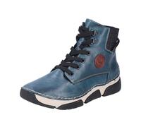 Rieker Damenschuhe Schnürstiefel petrol/wine/schwarz petrol/wine/schwarz - Gr. - 38