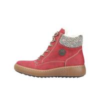 Rieker Damenschuhe Schnürstiefel rot/schwarz-kiesel rot/schwarz-kiesel - Gr. - 37