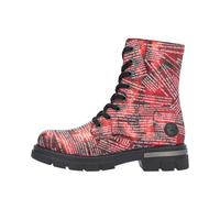 Rieker Damenschuhe Schnürstiefel rot-schwarz rot-schwarz - Gr. - 36