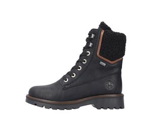 Rieker Damenschuhe Schnürstiefel schwarz/mogano/schwarz schwarz/mogano/schwarz - Gr. - 43