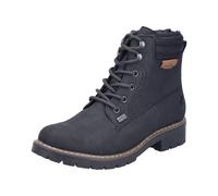 Rieker Damen Schnürstiefeletten Y9125, Frauen Stiefeletten, wasserabweisend, riekerTEX,uebergangsstiefel,Chukka Boots,schwarz (00),39 EU / 6 UK