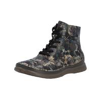 Rieker Damenschuhe Schnürstiefel schwarz-pastell/antik schwarz-pastell - Gr. - 36