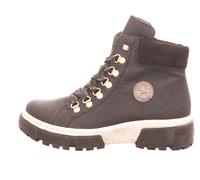 Rieker Damenschuhe Schnürstiefel schwarz/schwarz/altsilber schwarz/altsilber - Gr. - 39