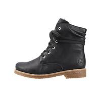 Schnürstiefelette RIEKER Gr. 39, schwarz Damen Schuhe Schnürboots Reißverschlussstiefeletten mit schaftumspielender Schnürung (59201804-39)