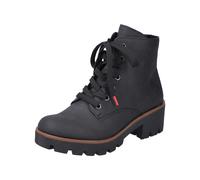Rieker Schnürstiefelette 7924000 Damen schwarz Lederimitat Profilsohle Gr. 39
