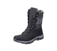 Rieker Damenschuhe Schnürstiefel schwarz/schwarz/grau/anthrazit/anthrazit schwarz/grau/anthrazit - Gr. - 38