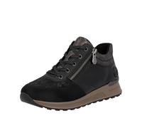 Rieker Damenschuhe Schnürstiefel schwarz/schwarz/schwarz/black/bronze schwarz/black/bronze - Gr. - 42