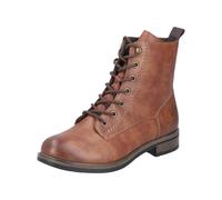 Rieker Damen Schnürstiefel Braun, Damen, Größe: 38, Material: Kunstleder/Textil