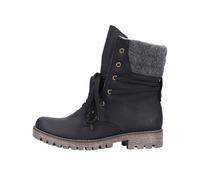 Rieker Damenschuhe Schnürstiefeletten schwarz/anthrazit schwarz/anthrazit - Gr. - 39