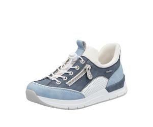 Rieker Damenschuhe Slipper / Trotteur ciel/weiss/lightblue/reinweiss weiss/lightblue/reinweiss - Gr. - 38