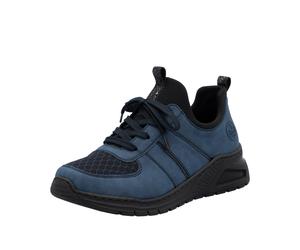 Rieker Damenschuhe Slipper / Trotteur jeans/navy/marine/schwarz/schwarz jeans/navy/marine - Gr. - 39