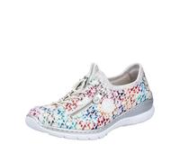 Rieker Damenschuhe Slipper / Trotteur multi/weiss-silber multi/weiss-silber - Gr. - 38