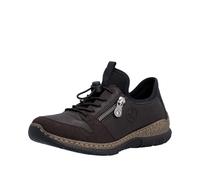 Rieker Damenschuhe Slipper / Trotteur nougat/nougat/schwarz nougat/schwarz - Gr. - 40