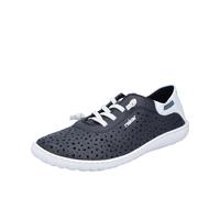 Rieker Damenschuhe Slipper / Trotteur pazifik/weiss weiss - Gr. - 36