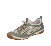 Slip-On Sneaker RIEKER, Herren, Gr. 43, schilf, creme, Nubuklederimitat, Textil, Schuhe, Slipper, Freizeitsneaker, Halbschuh mit Schnellverschluss (53234430-43) schilf, creme