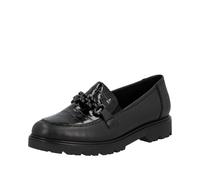 Rieker Damen Loafer 45561 Glattleder Schwarz Größe 40