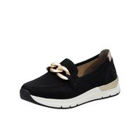 Rieker Damenschuhe Slipper / Trotteur schwarz/lightgold schwarz/lightgold - Gr. - 39